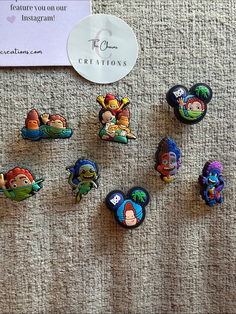 LUCA Disney Croc Charms Set